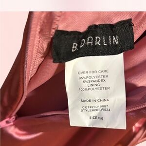 B Darlin Rose Satin Gown